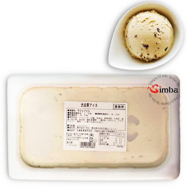 SHIBUKAWA MARON ICE CREAM {Meiji} - 2L