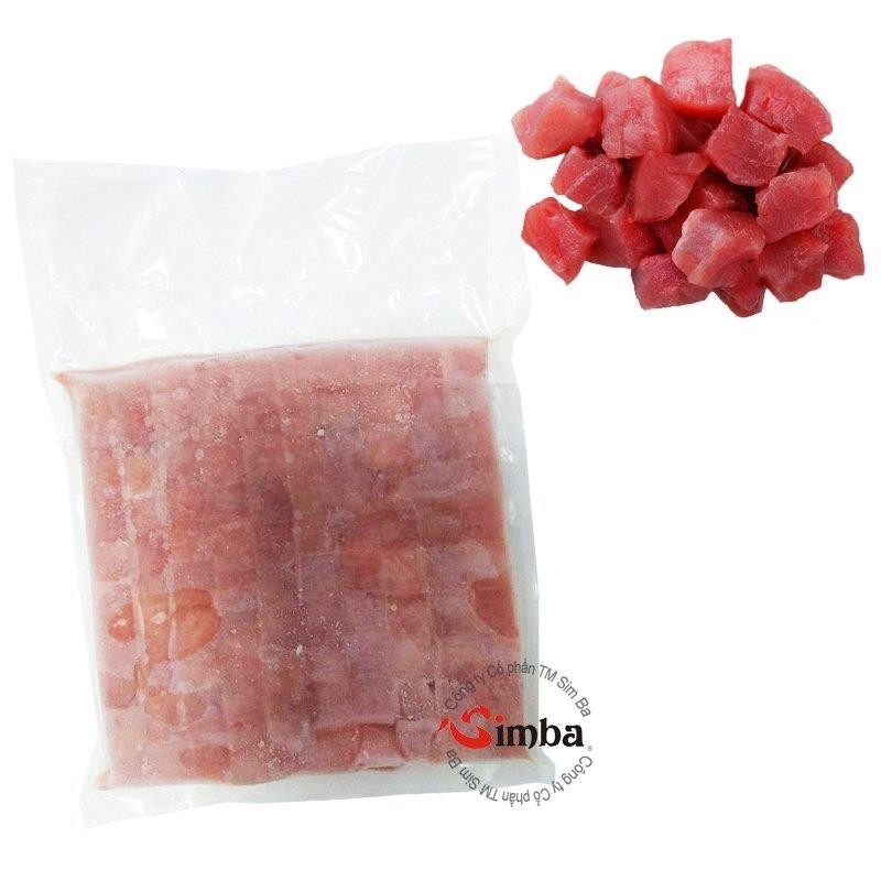 マグロ キューブ (1.5cm*1.5cm) - 454g [冷凍]