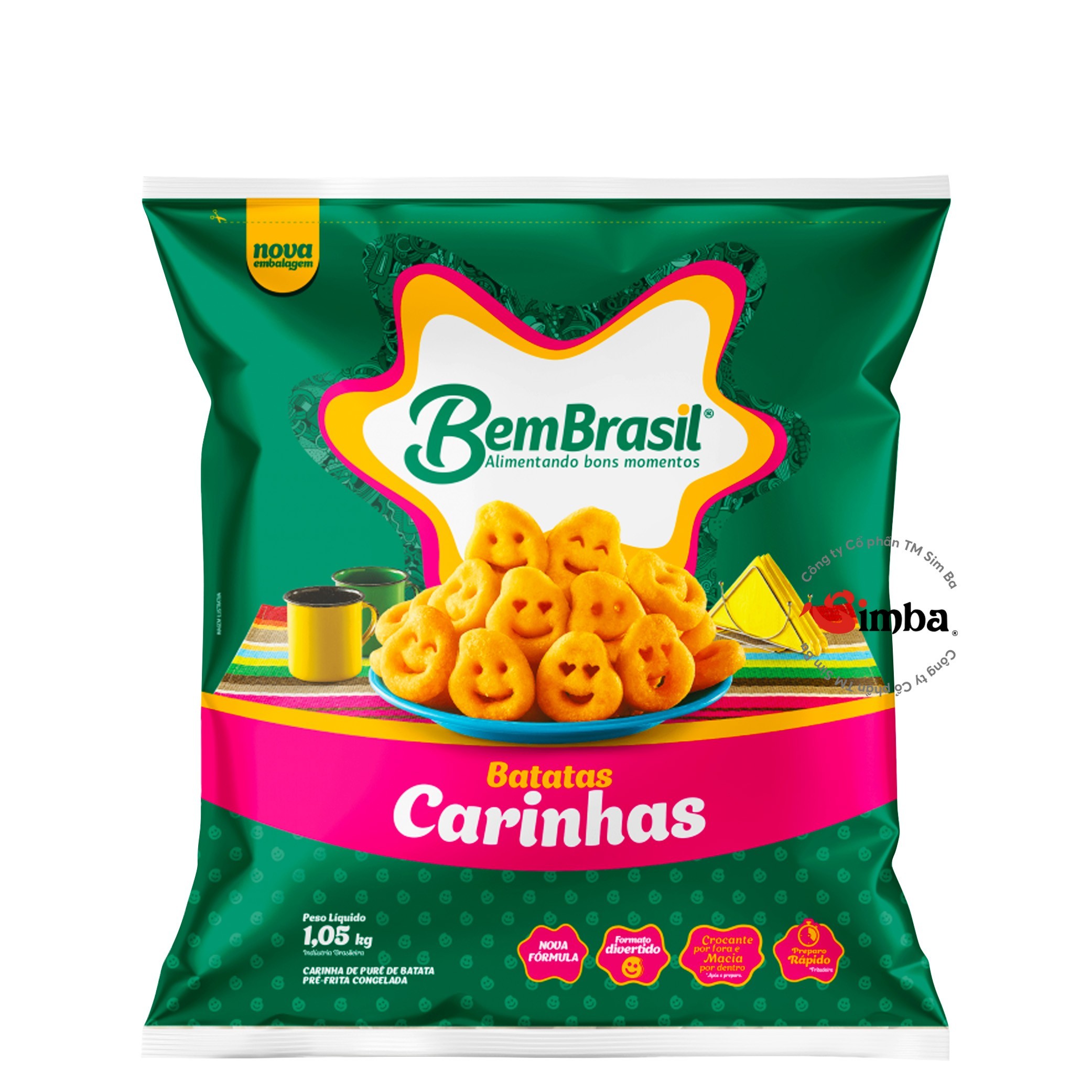 ブラジル} フライドポテト - 1.05kg/パック [冷凍]